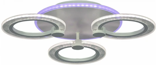 20309-0.3-3+1 WT 57W Потолочная люстра светодиодная на штанге с пультом Reluce 20309-0.3-3+1 WT 57W