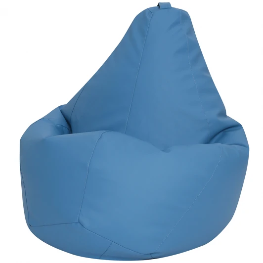 5010431 Кресло мешок Dreambag Груша Голубая ЭкоКожа (2XL, Классический) 5010431