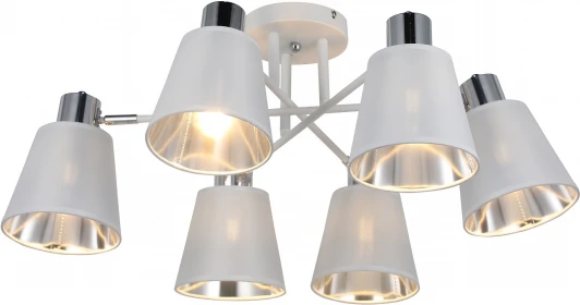 IL6116-6COU-79 WH CR Abelie Потолочная люстра на штанге ILLUMICO IL6116-6COU-79 WH CR Abelie