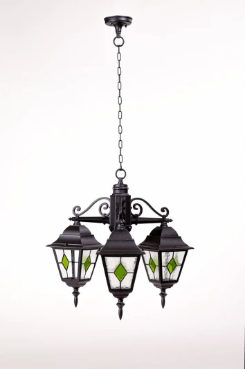 79970MlgG/3 Bl Уличный светильник подвесной Oasis Light QUADRO M lead GLASS 79970MlgG/3 Bl