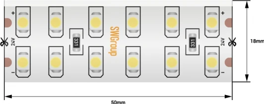 SWG3240-24-19.2-W-65 Светодиодная лента SWG SWG3240-24-19.2-W-65
