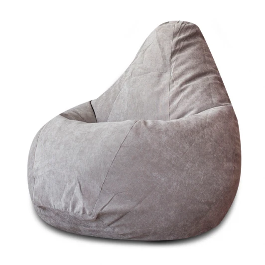 5013221 Кресло мешок Dreambag Груша Серый Микровельвет (XL, Классический) 5013221