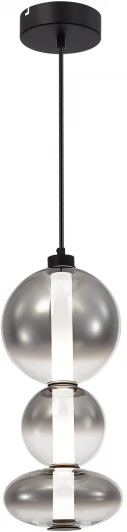 SL6119.403.24 Подвесной светильник ST Luce Perlina SL6119.403.24 Черный/Дымчато-Серый LED 1*24W 3000K