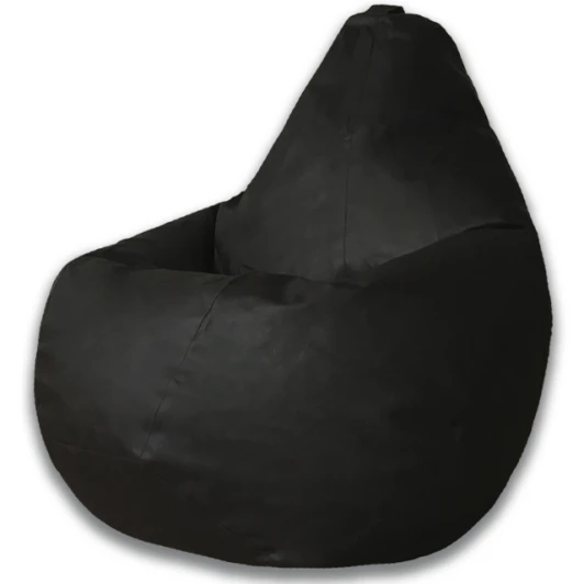 5011111 Кресло мешок Dreambag Груша Черная ЭкоКожа (L, Классический) 5011111