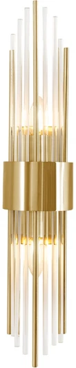 ATENTO AP2 BRASS/TRANSPARENTE Бра Crystal Lux ATENTO AP2 BRASS/TRANSPARENTE