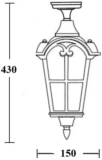 86105A Gb Потолочный светильник уличный Oasis Light PORTO 86105A Gb