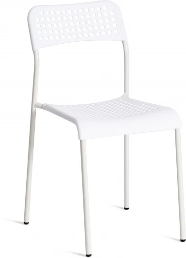 19257 Обеденный стул Tetchair ADDE (Металл,Пластик/Белый) 19257