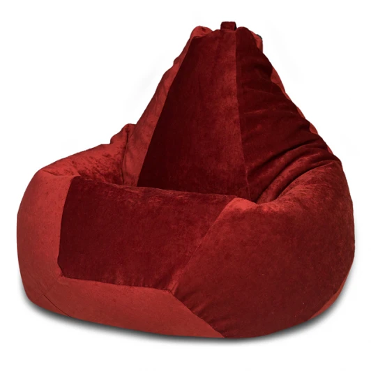5012111 Кресло мешок Dreambag Груша Бордовый Микровельвет (L, Классический) 5012111