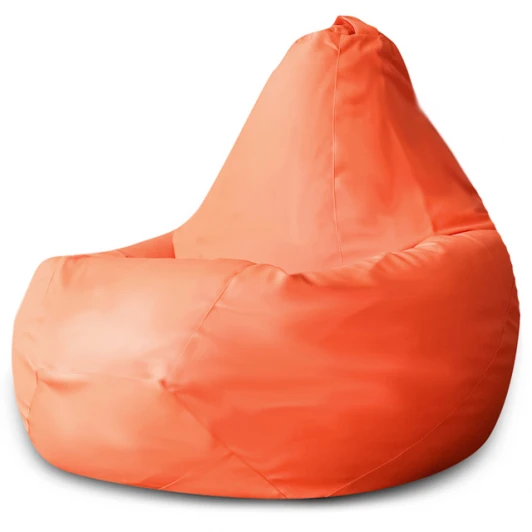 5010811 Кресло мешок Dreambag Груша Оранжевая ЭкоКожа (L, Классический) 5010811