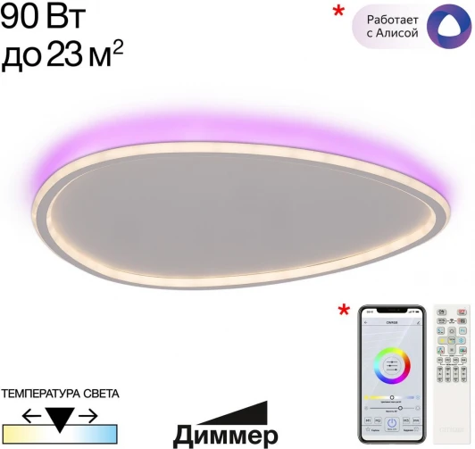 CL215B260E Потолочный светильник светодиодный с пультом Citilux Тrio CL215B260E