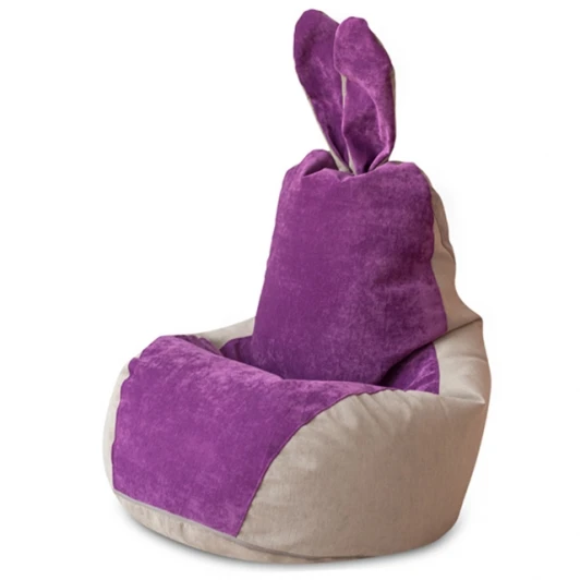 19191 Кресло мешок Dreambag Зайчик Серо-Фиолетовый (Классический) 19191