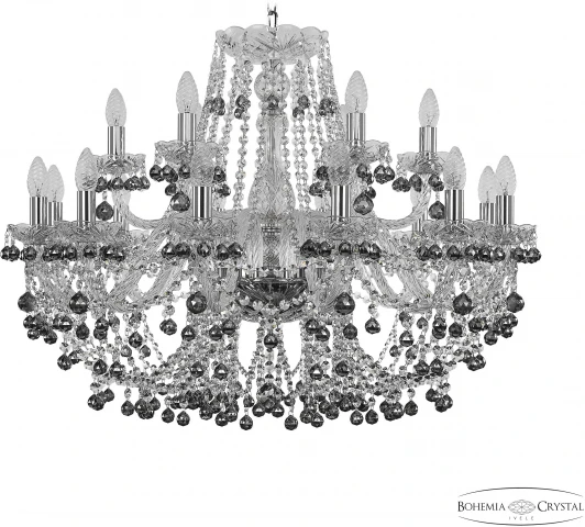 1409/12+6/300 Ni K731 Подвесная люстра Bohemia 1409 1409/12+6/300 Ni K731