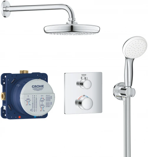 34729000 Душевой комплект Grohe Grohtherm 34729000 С ВНУТРЕННЕЙ ЧАСТЬЮ