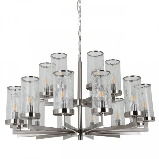 40.2464 Подвесная люстра Liaison Two-Tier Chandelier 18 Silver ImperiumLoft 40,2464 (143896-22)