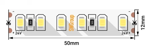SWG2P120-CC-24-9.6-WW Светодиодная лента SWG SWG2P120 SWG2P120-CC-24-9.6-WW