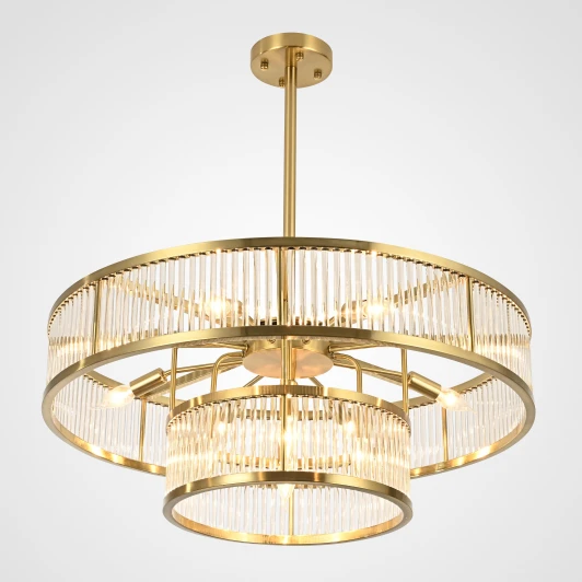 40.2668 Потолочная люстра на штанге Rh Marais Round Chandelier D80 ImperiumLoft 40,2668