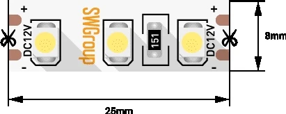 SWG3120-12-9.6-G-M Светодиодная лента SWG SWG3120 SWG3120-12-9.6-G-M