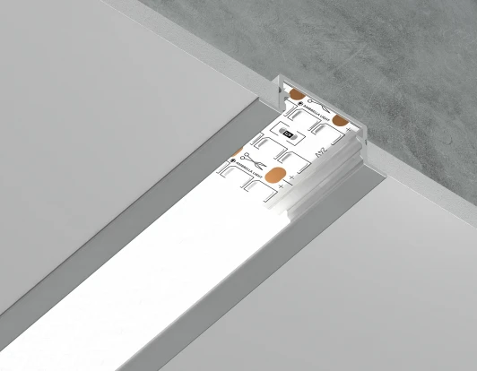 GP1200AL Алюминиевый профиль встраиваемый для светодиодной ленты до 18,5мм Ambrella Illumination GP1200AL