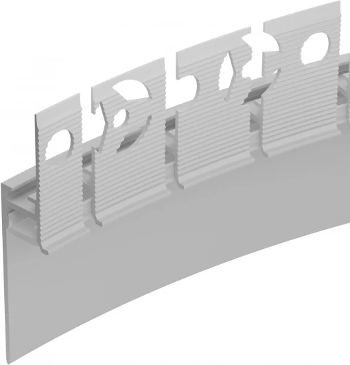 043675 Профиль PLINTUS-FANTOM-BENT-H35-SIDE-2000 WHITE (Arlight, Алюминий) 043675