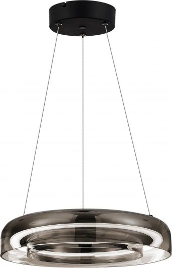 SL6019.323.01 Подвесной светильник ST Luce Foray SL6019.323.01 Латунь/Дымчатый, Белый LED 1*18W