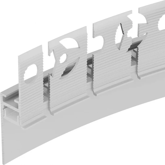 043674 Профиль PLINTUS-FANTOM-BENT-H20-SIDE-2000 WHITE (Arlight, Алюминий) 043674