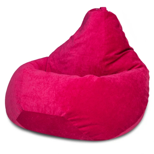 5011841 Кресло мешок Dreambag Груша Малиновый Микровельвет (3XL, Классический) 5011841