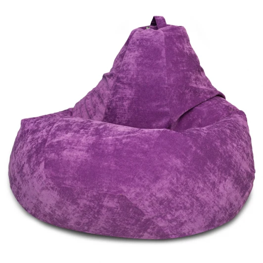 5012241 Кресло мешок Dreambag Груша Фиолетовый Микровельвет (3XL, Классический) 5012241