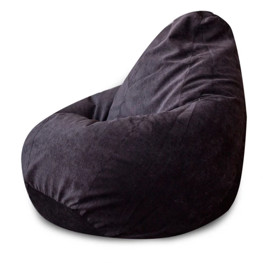 5012741 Кресло мешок Dreambag Груша Темно-Серый Микровельвет (3XL, Классический) 5012741