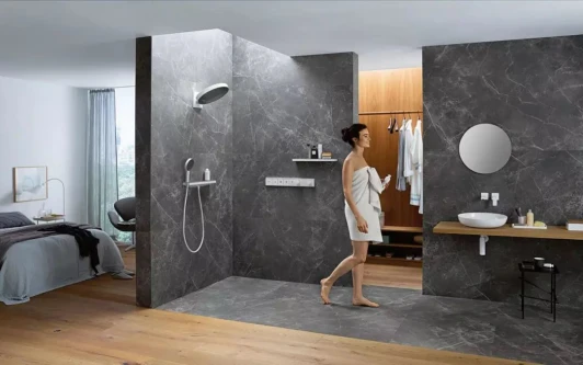 15382700 Термостат Hansgrohe RainSelect 15382700 для душа, белый матовый