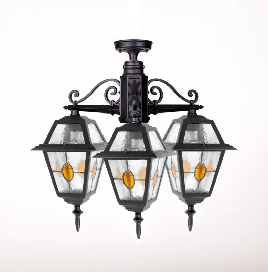 91170A/3 lgY Bl Потолочный светильник уличный Oasis Light FARO lead GLASS 91170A/3 lgY Bl