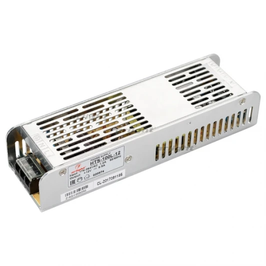 020974 Блок питания HTS-100L-12 (12V, 8.5A, 100W) (IP20 Сетка) 020974 Arlight HTS