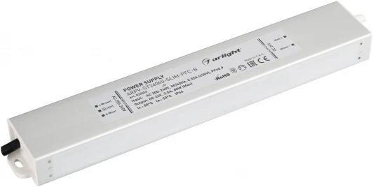 023553 Блок питания ARPV-ST24060-SLIM-PFC-B (24V, 2.5A, 60W) IP67 023553 Arlight ARPV