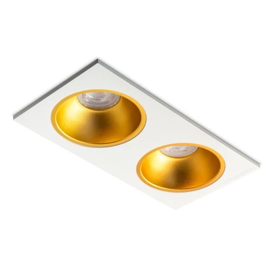 Dip2WhGd Встраиваемый светильник DIP 2 White/Gold RAUMBERG Dip Dip2WhGd