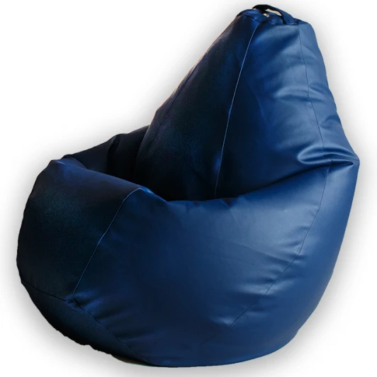 5010321 Кресло мешок Dreambag Груша Синяя ЭкоКожа (XL, Классический) 5010321