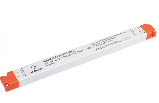 047951 Блок питания ARV-SP-12100-LINEAR-PFC-TRIAC-0-10V (12V, 8.33A, 100W) (Arlight, IP20 Пластик, 5 лет) 047951