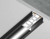 GP1700BK/BK Алюминиевый профиль накладной для светодиодной ленты до 11мм Ambrella Illumination GP1700BK/BK
