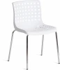 19260 Стул SKALBERG (mod. C-084-A) металл/пластик, 46 х 56 79 см, White (белый) / Chrome (хром) Tetchair 19260