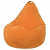 5011741 Кресло мешок Dreambag Груша Оранжевый Микровельвет (3XL, Классический) 5011741