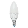 LED-C37 7W/WW/E14/FR PLP01WH Набор из 5штук Лампочка светодиодная E14 7W свеча белая Uniel LED-C37 7W/WW/E14/FR PLP01WH Набор из 5штук