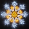 034262 Световая фигура светодиодная ARD-SNOWFLAKE-M12-900x900-576LED White/Warm (230V, 36W) (Ardecoled, IP65) 034262