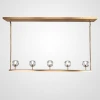 40,1221 Подвесной светильник Rh Boule De Cristal Linear Chandelier 5 Bronze ImperiumLoft 40,1221