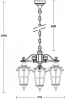86170/3 02 Gb Уличный светильник подвесной Oasis Light PORTO 86170/3 02 Gb